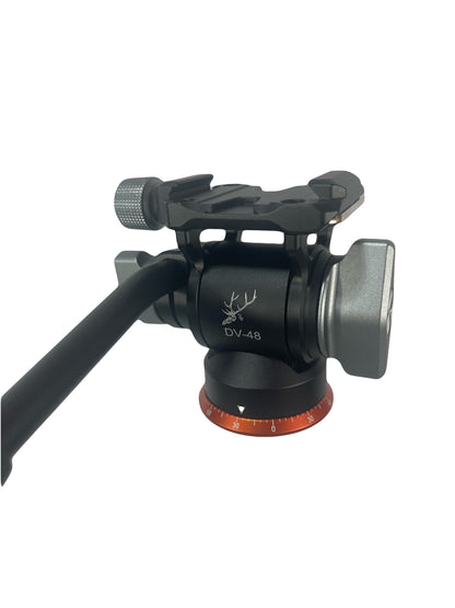 Fluid Filled Panhead Tripod Attachment for Smooth Panning